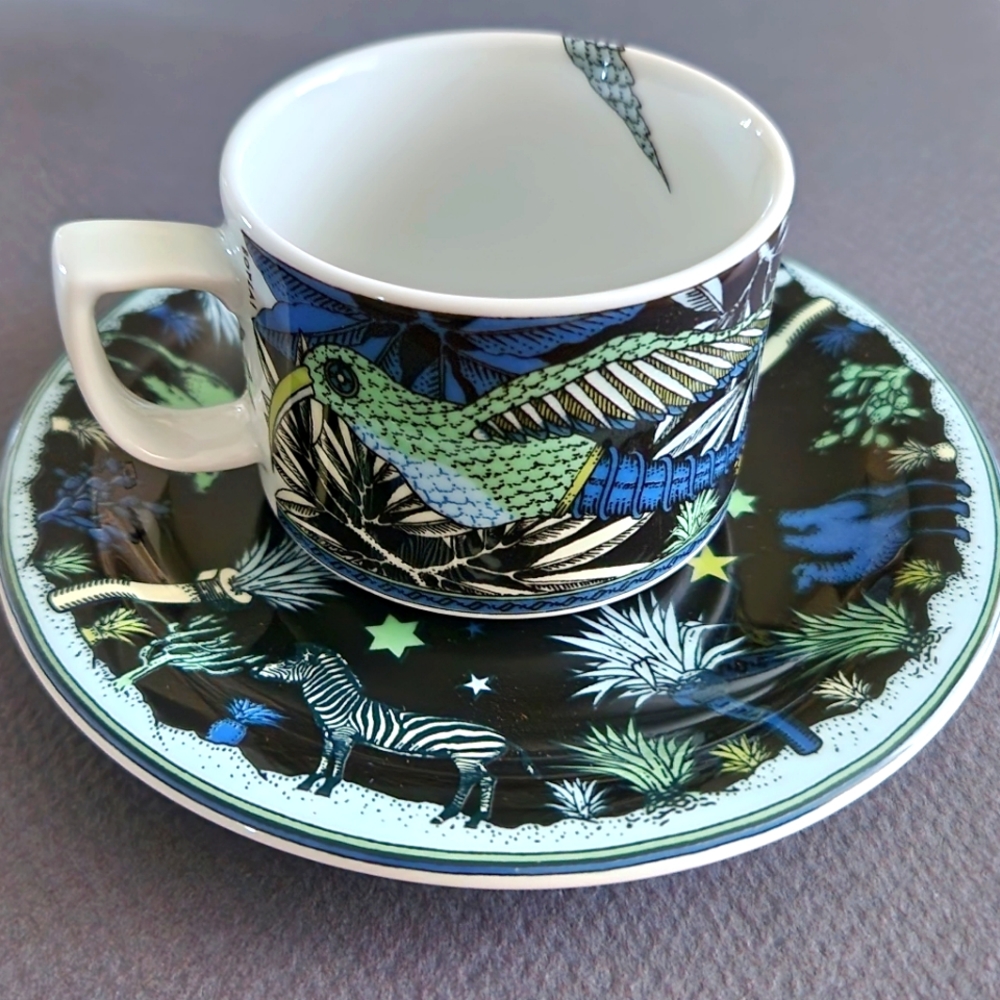 Vintage Bolpa! 'Kolibri and Savanna' Cup and Saucer